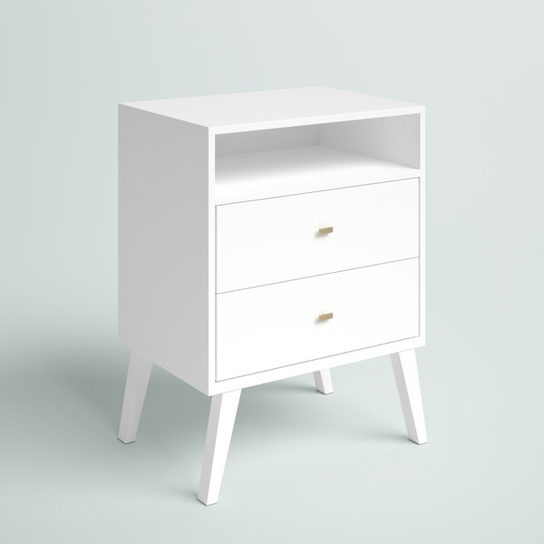 Mercury Row® Alyssa Solid + Manufactured Wood Nightstand & Reviews